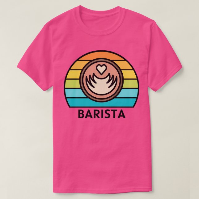 T-shirt Barista Retro Design 3 (Design devant)