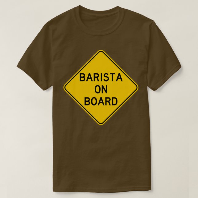 T-shirt Barista sur le tableau 2 (Design devant)