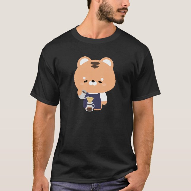 T-shirt Barista Tigre Mignon (Devant)
