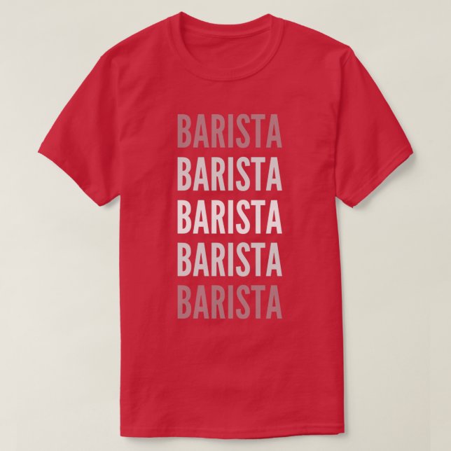 T-shirt Barista Typography 3 (Design devant)