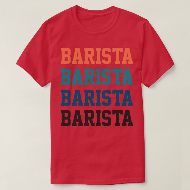 T-shirt Barista Vintage (Design devant)