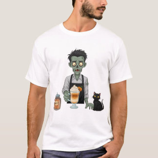 T-shirt Barista zombie