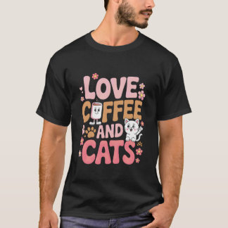 T-shirt Baristas de café bistrot blague de chats mignons b