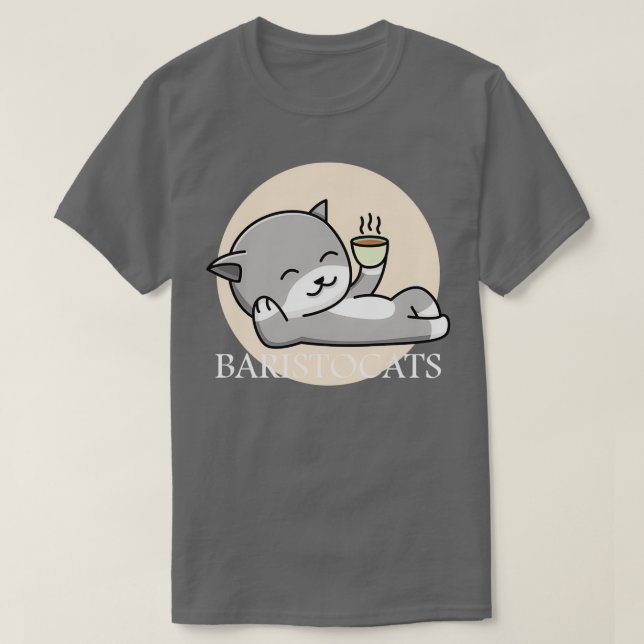 T-shirt Baristo Café Barista Chemise (Design devant)