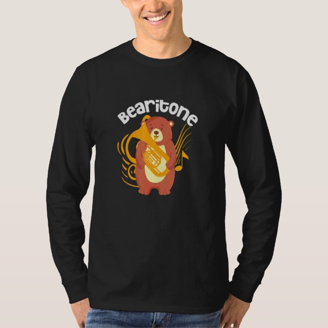 T-shirt Baritone Bear Bearitone Baritone Euphonium Player (Devant)