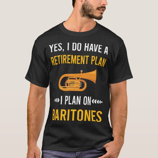 T-shirt Baritone de retraite (Devant)