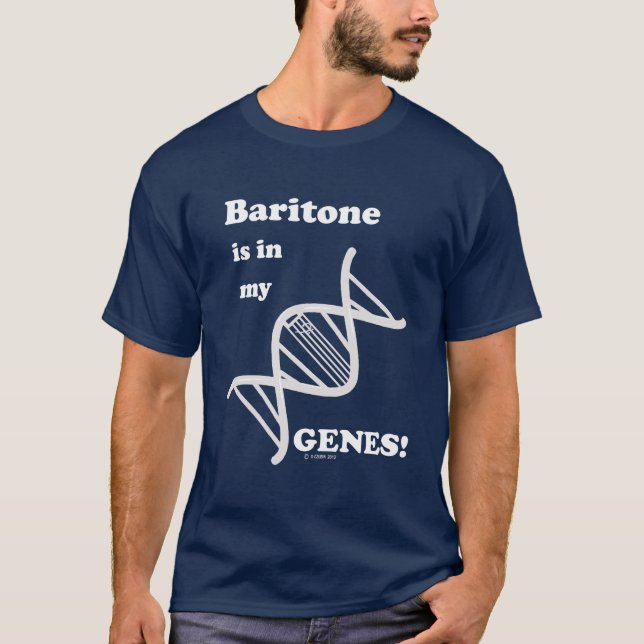 T-shirt Baritone Est Dans Mes Gènes (Devant)