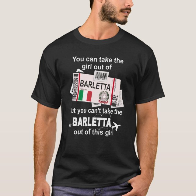 T-shirt Barletta Boarding Pass Barletta Girl Barletta (Devant)