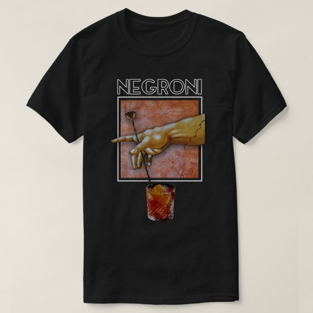 T-shirt Barman d'art NEGRONI (Design devant)