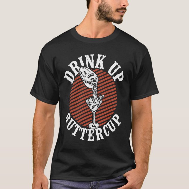 T-shirt Barman Mixologue Boire Buttercup (Devant)