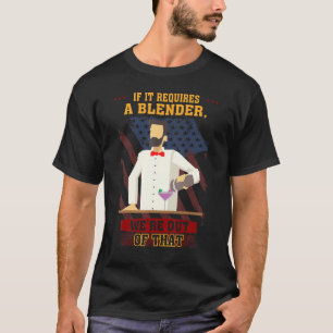 T-shirt Barman Nécessite Un Graphique D'Humour De Blender