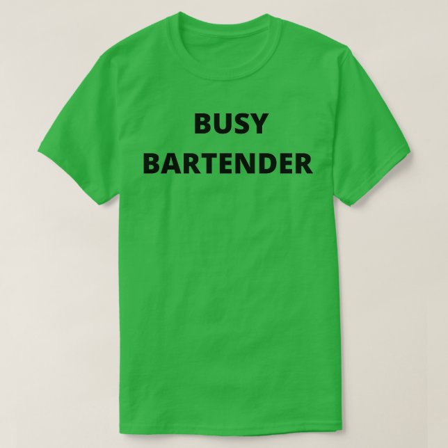 T-shirt Barman occupé (Design devant)