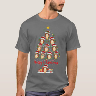 T-shirt Barn Owl Bird Lover Matching Santa Barn Owl Christ