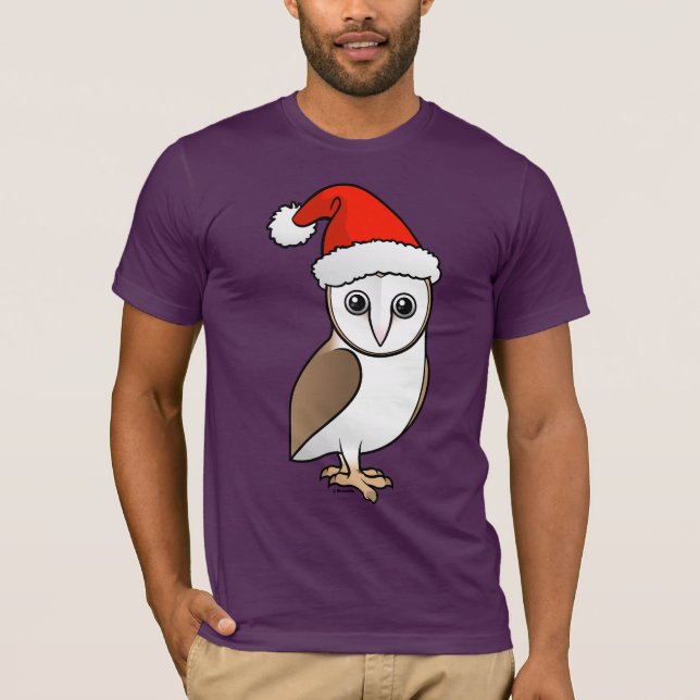 T-shirt Barn Owl Père Noël (Devant)