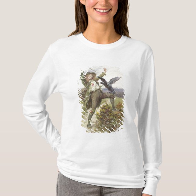 T-shirt Barnaby Rudge et la poignée de Raven (Devant)