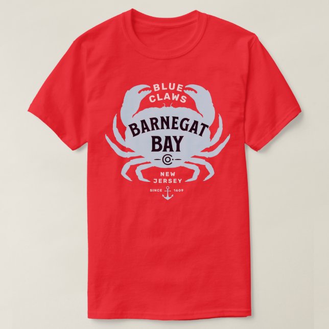 T-shirt Barnegat Bay Blue Claws (Design devant)