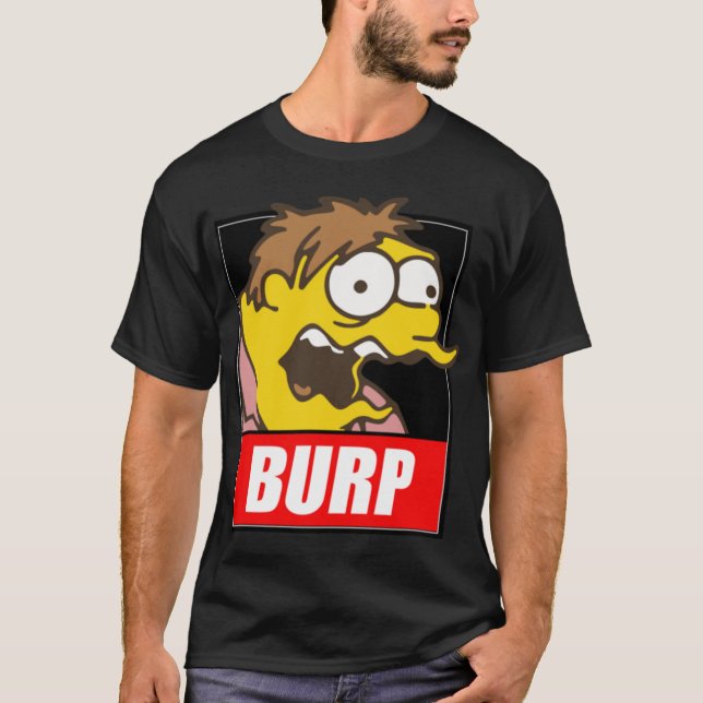 T-shirt Barney Gumble Burp Gate Cartoon Remi Designs frien (Devant)