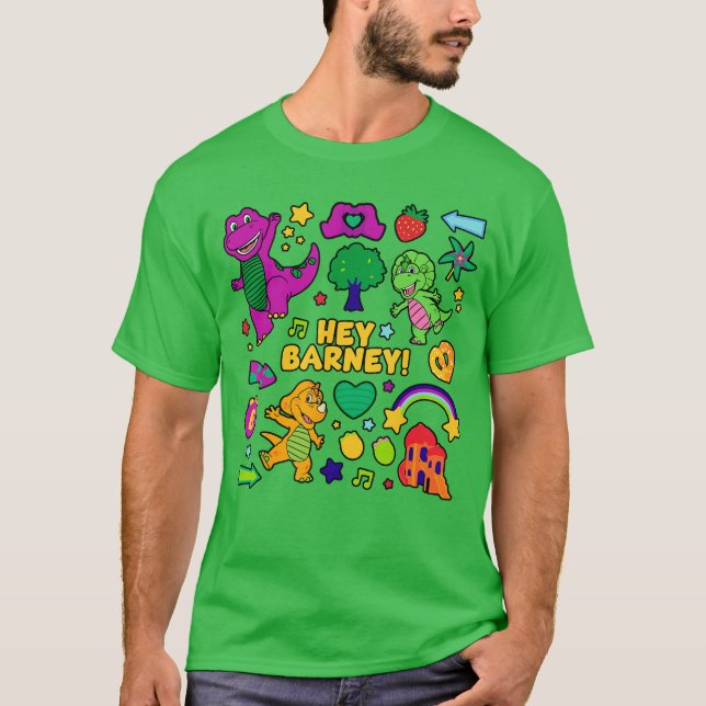 T-shirt Barneys World Hey Barney girl (Devant)