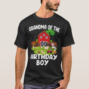 T-shirt Barnyard Anniversaire Animaux de ferme grand-mère
