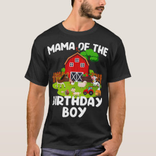 T-shirt Barnyard Birthday Farm Animaux Mama Birthday Boy