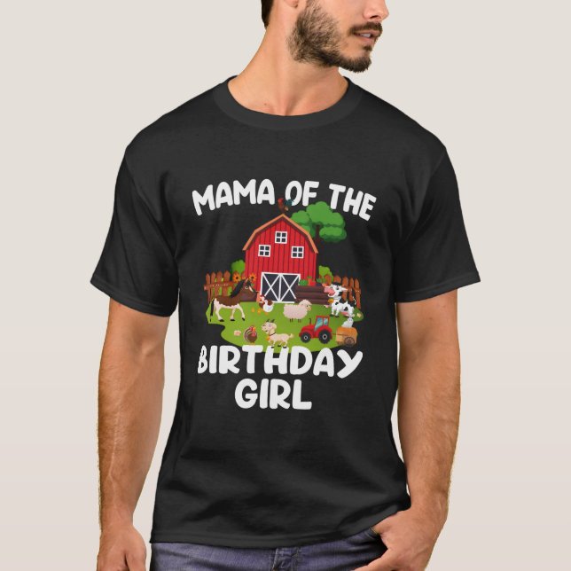 T-shirt Barnyard Farm Animals Mama (Devant)