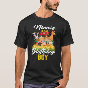 T-shirt Barnyard Nienie De L'Anniversaire Boy Family Farm 