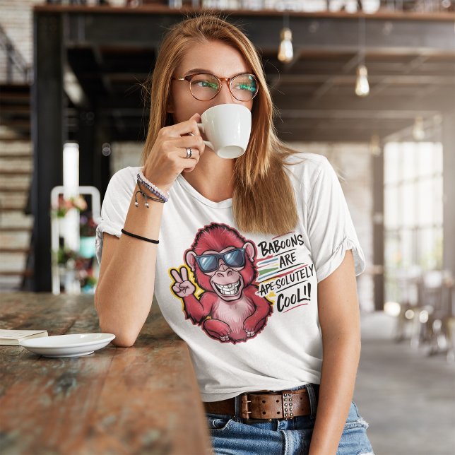 T-shirt Baron Baboon Shades : Les babouins sont Cool (Créateur téléchargé)