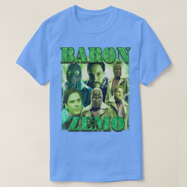 T-shirt Baron Zemo style rétro (Design devant)