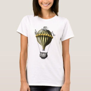 T-shirt Baroque Balloon Black Yellow