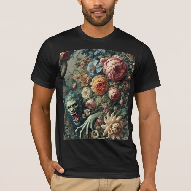 T-shirt Baroque Peril – Gothic Wearable Art (Devant)