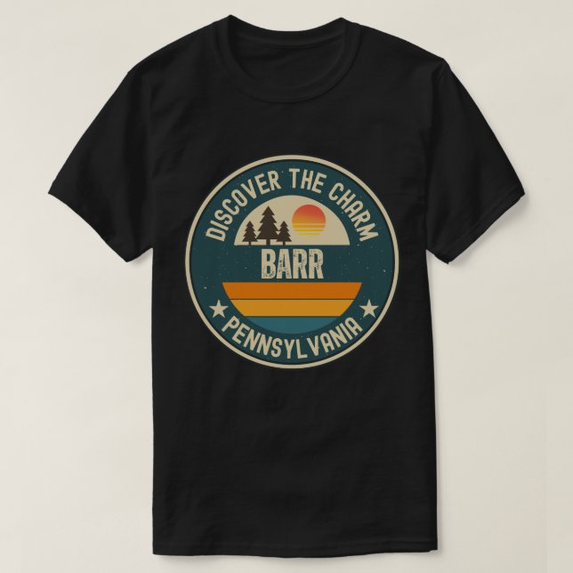 T-shirt Barr, Pennsylvanie (Design devant)