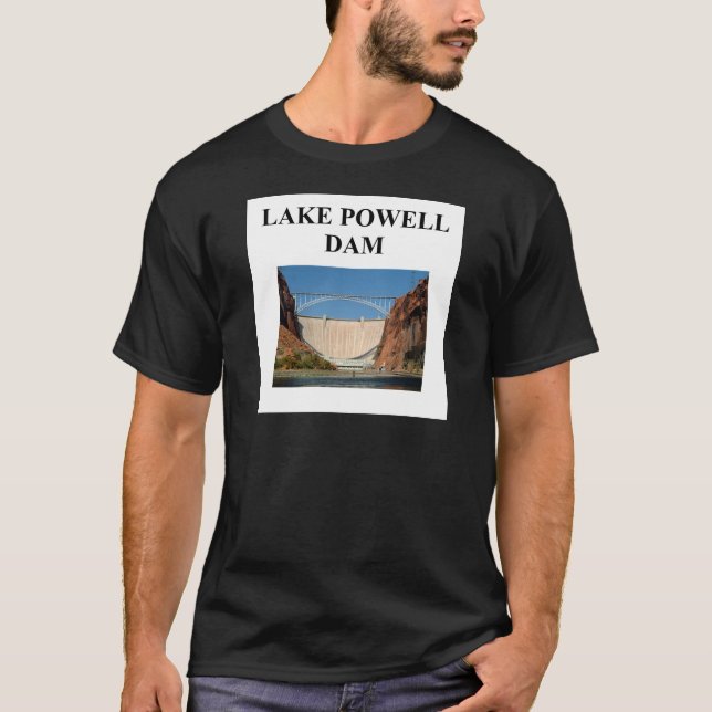 T-shirt barrage de powell de lac (Devant)