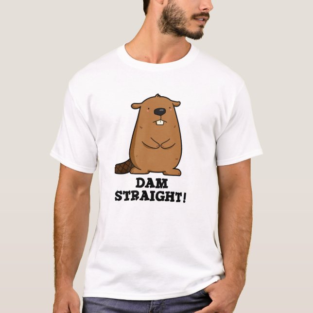 T-shirt Barrage droit Sassy Beaver Pun (Devant)