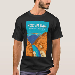 T-shirt Barrage Hoover Arizona Nevada Illustration Art de