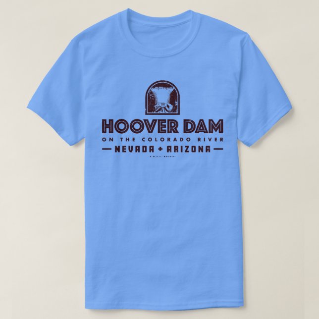 T-shirt Barrage Hoover Brown (Design devant)