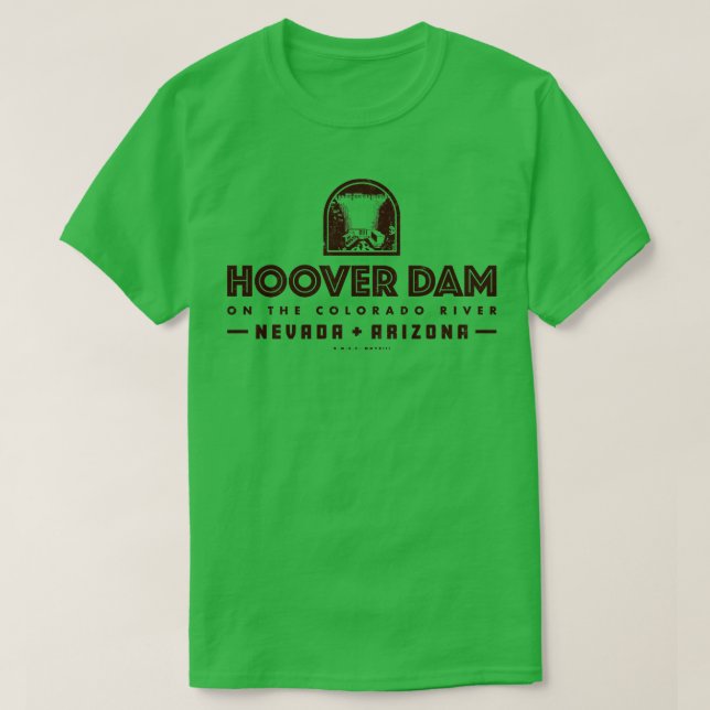 T-shirt Barrage Hoover Brown (Design devant)