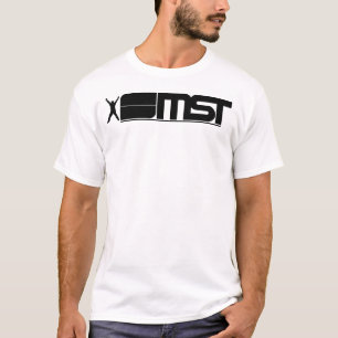 T-shirt Barre avant de dos de logo de MST