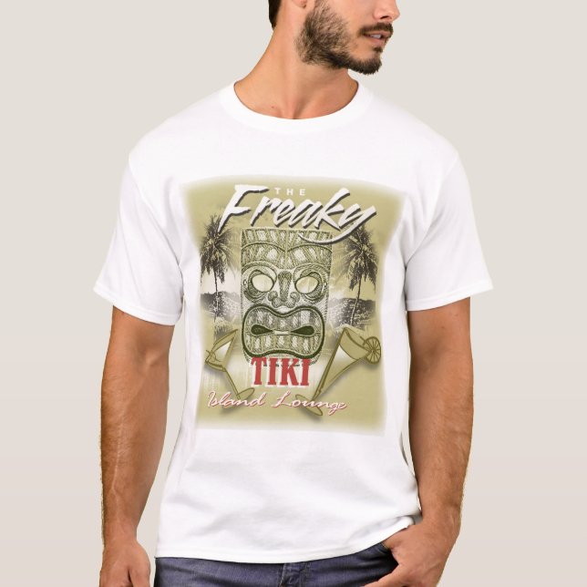 T-shirt barre bizarre de tiki (Devant)