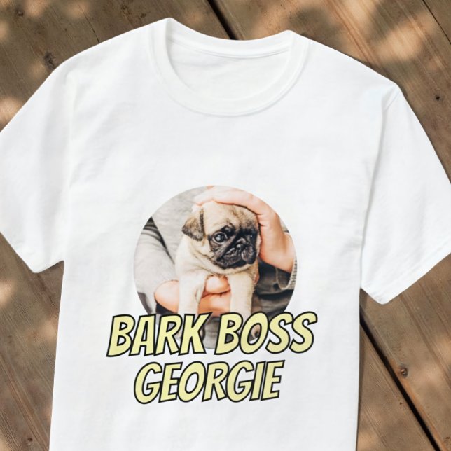 T-shirt Barre Boss Animaux de compagnie Photo Moderne Simp (Créateur téléchargé)