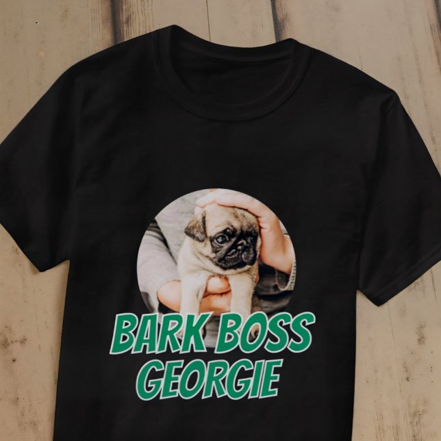 T-shirt Barre Boss Animaux de compagnie Photo Moderne Simp (Créateur téléchargé)