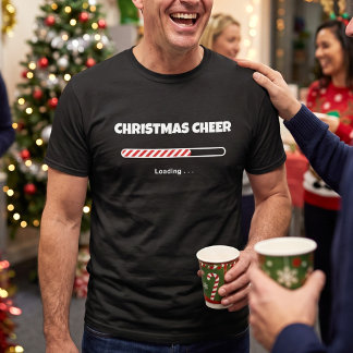 T-shirt Barre de chargement de Noël personnalisable - Drôl