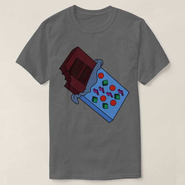 T-shirt Barre de chocolat (Design devant)