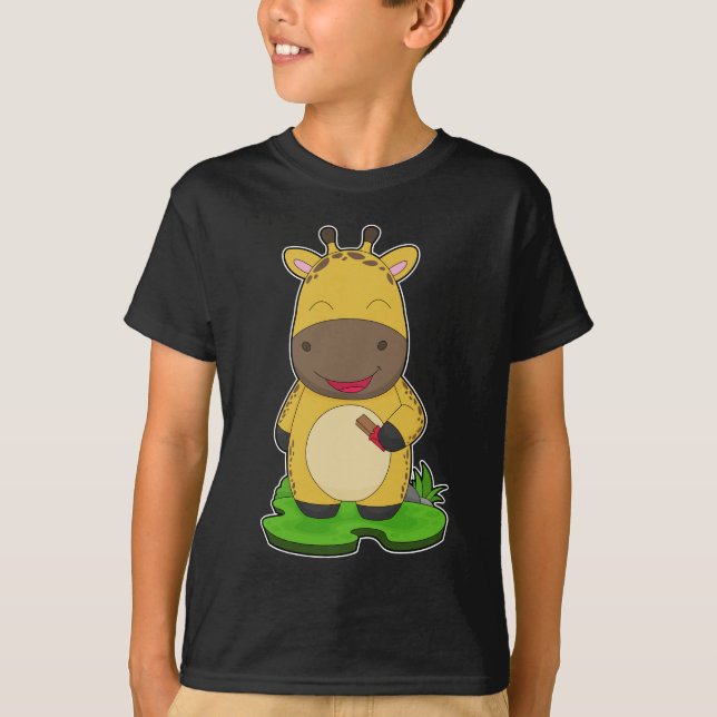 T-shirt Barre de chocolat Giraffe (Devant)