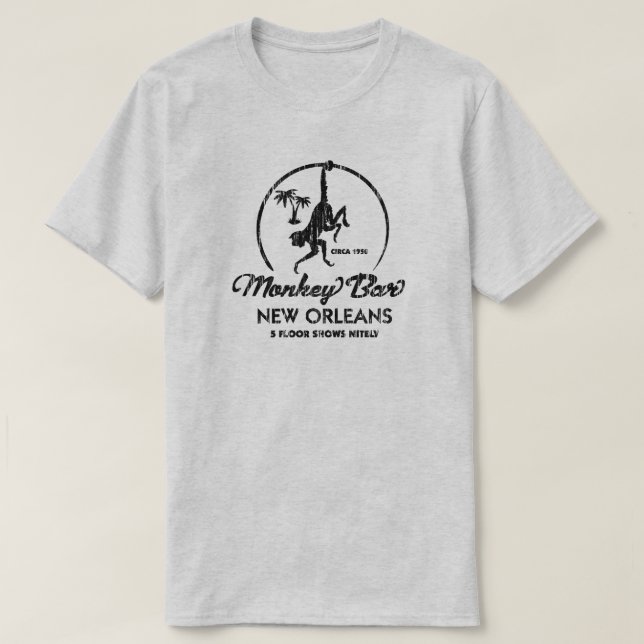T-shirt Barre de singe la Nouvelle-Orléans (Design devant)