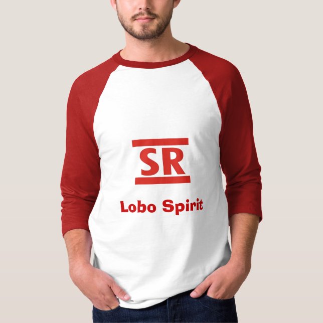 T-shirt barre de Sr de barre, esprit de Lobo (Devant)