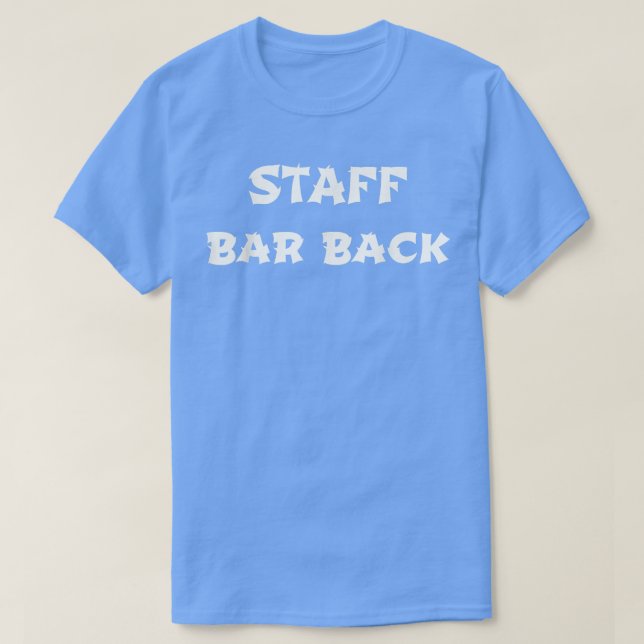 T-shirt Barre du personnel Retourner employé  (Design devant)