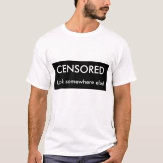T-shirt Barre noire censurée