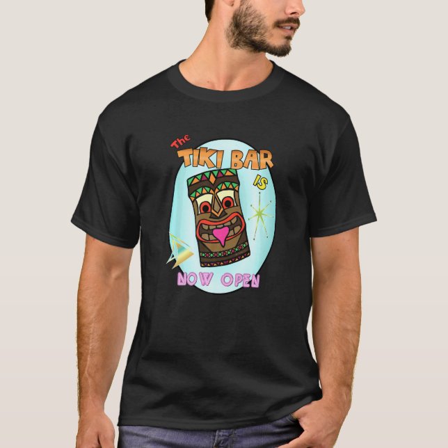 T-shirt Barre Tiki maintenant ouverte (Devant)