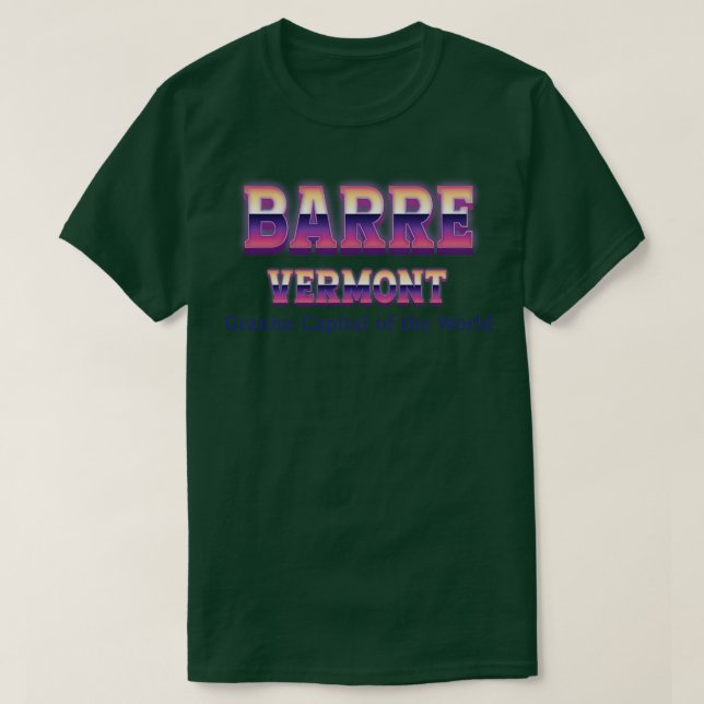 T-shirt Barre Vermont (Design devant)