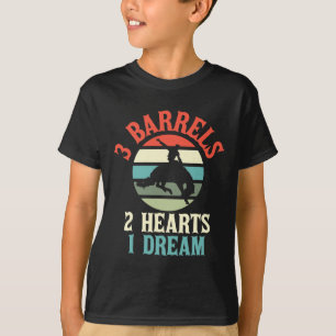 T-shirt Barrel Racer Design Rodeo Cowboy Tee Pour Horsebac